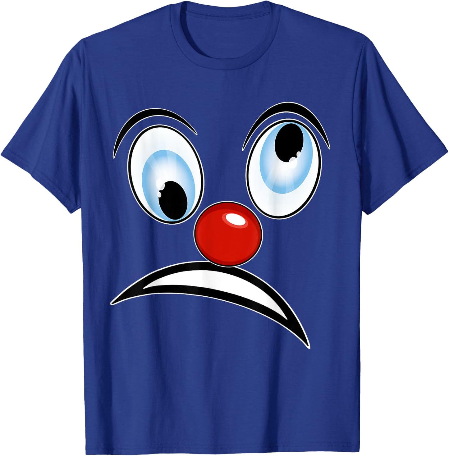 Carnival Clown Face Fancy Dress Costume Outfit Clown , black T-Shirt - T-Shirt | Royal