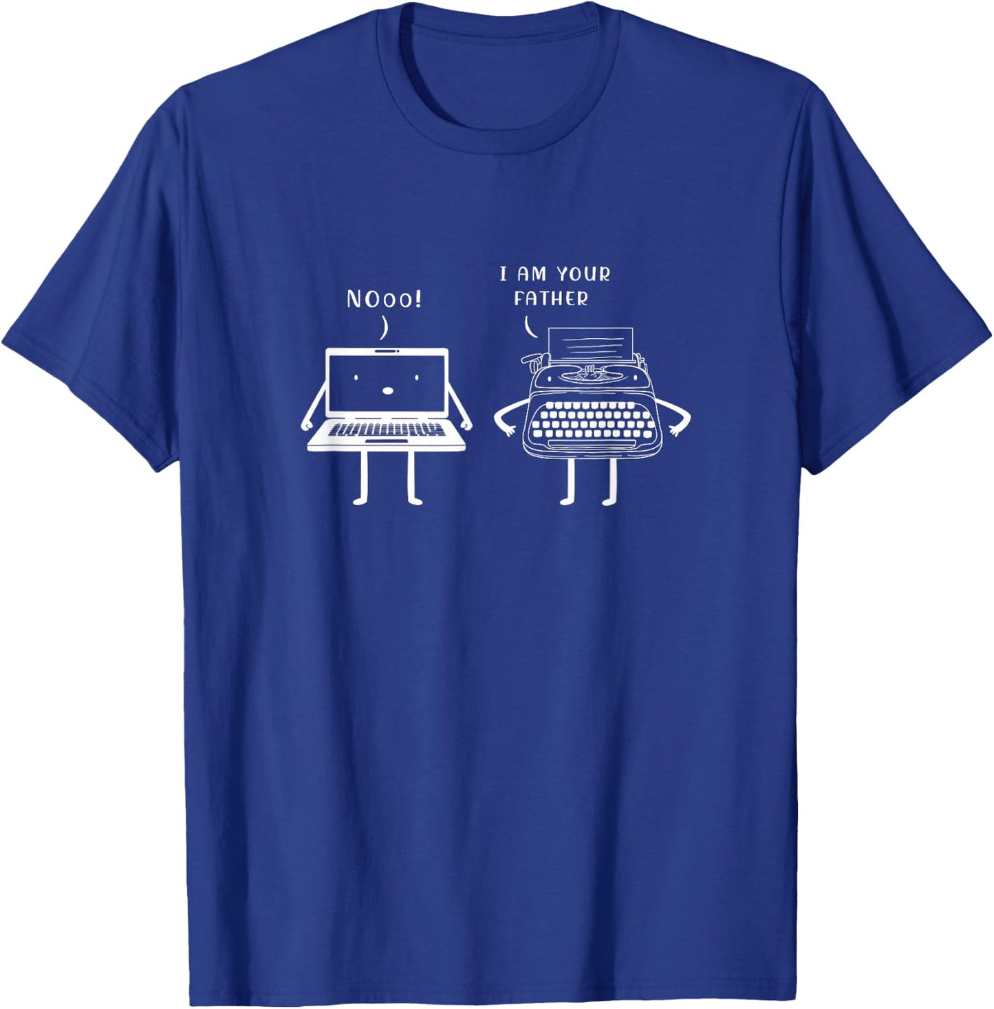 Funny Typewriter Computer Im Your Father Typewriters T-Shirt - T-Shirt | Royal
