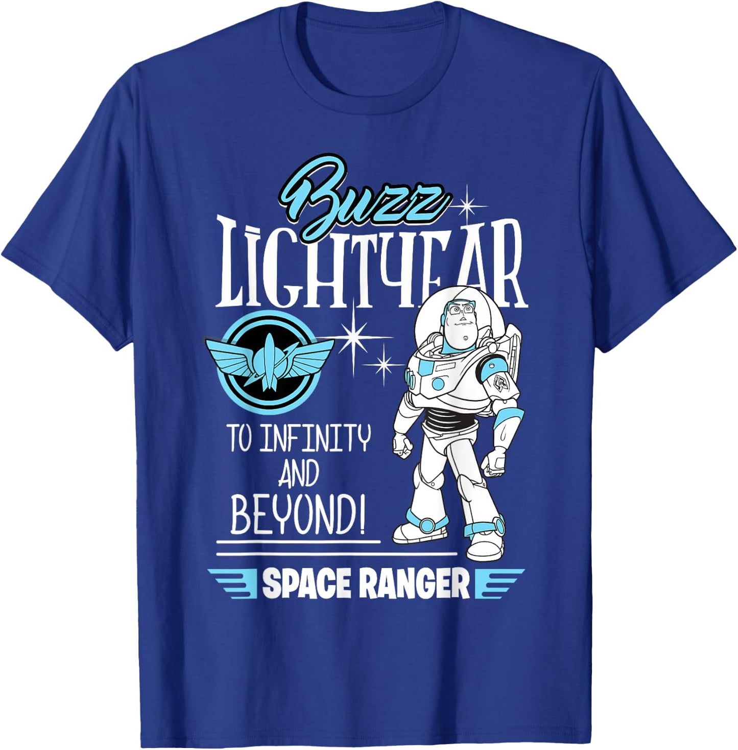 Disney Toy Story Retro Buzz Lightyear Space Ranger , Black, S T-Shirt - T-Shirt | Royal