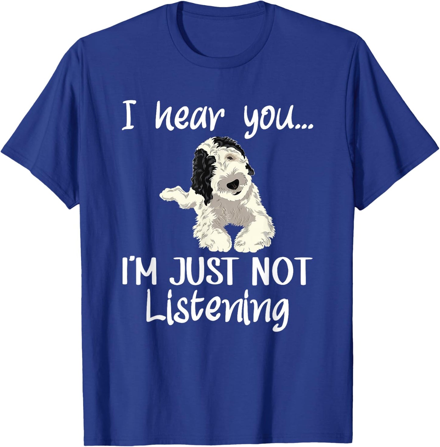 Doodle Dog Sheepadoodle T-Shirt - T-Shirt | Royal