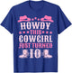 10yr Birthday Cowgirl Western 10 Year Old Girl 10th Birthday T-Shirt - T-Shirt | Royal
