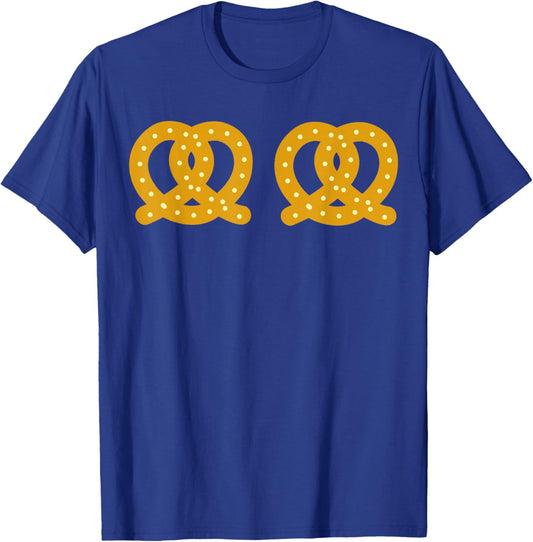 Oktoberfest Costume | Pretzel Boobs Funny Shirt | Halloween T-Shirt - T-Shirt | Royal
