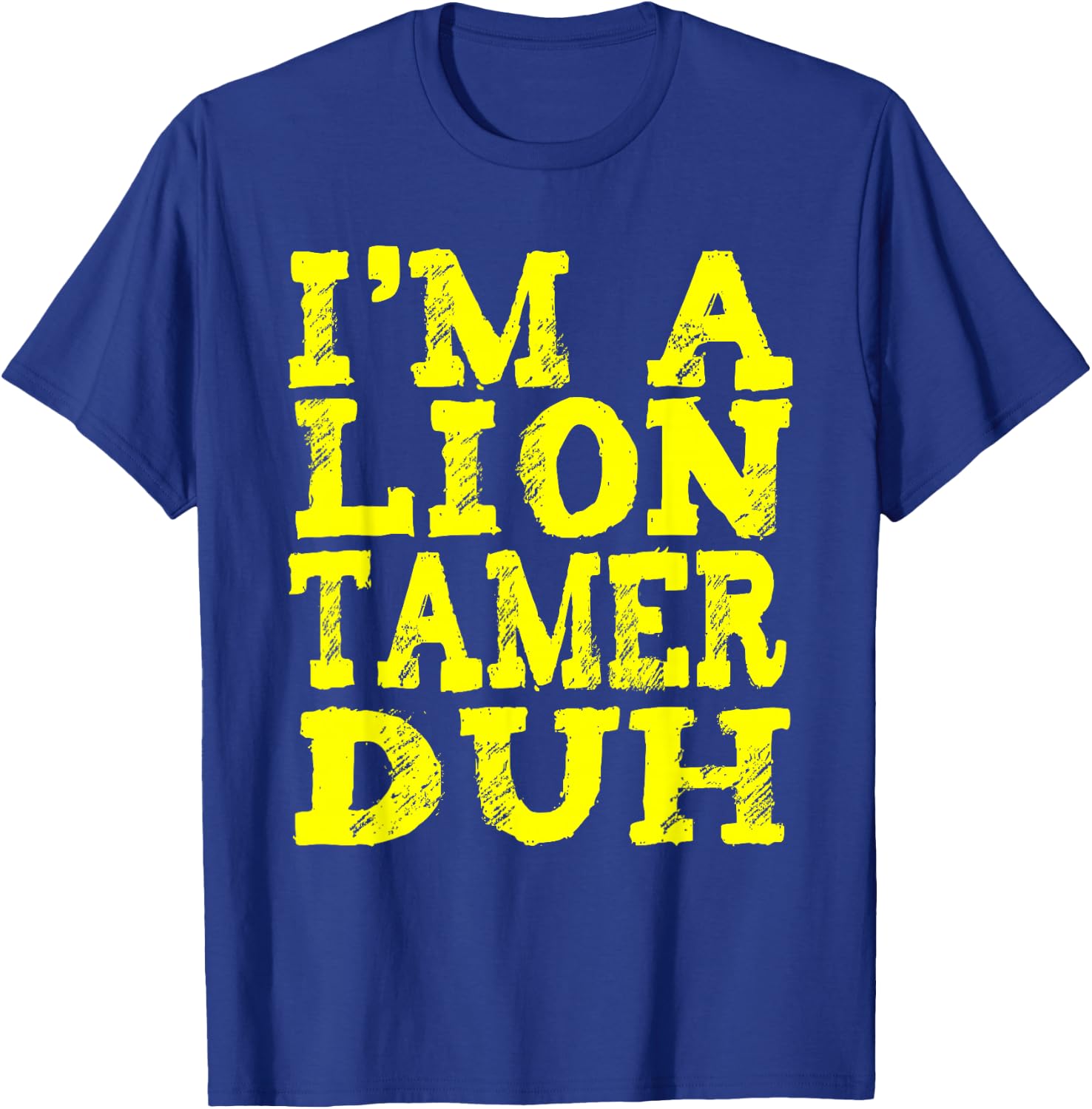 EASY LION TAMER HALLOWEEN COSTUME Lazy Last Minute T-Shirt - T-Shirt | Royal