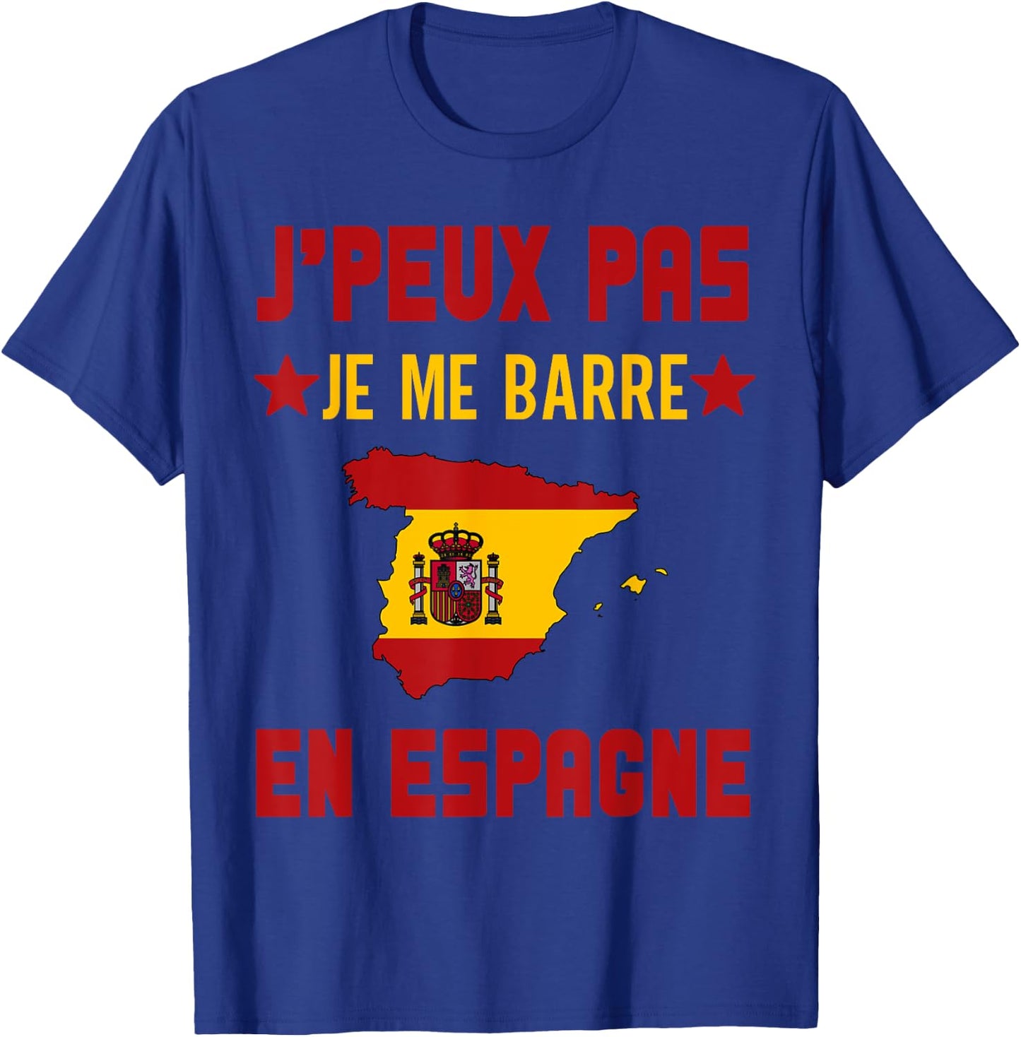 I can not I bar in spain gift travel spanish , Black, S T-Shirt - T-Shirt | Royal
