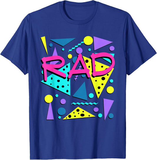 Rad 1980s Vintage Eighties Costume Party Small T-Shirt - T-Shirt | Royal