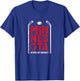 Minnesota State of Hockey MN State Map T-Shirt - T-Shirt | Royal