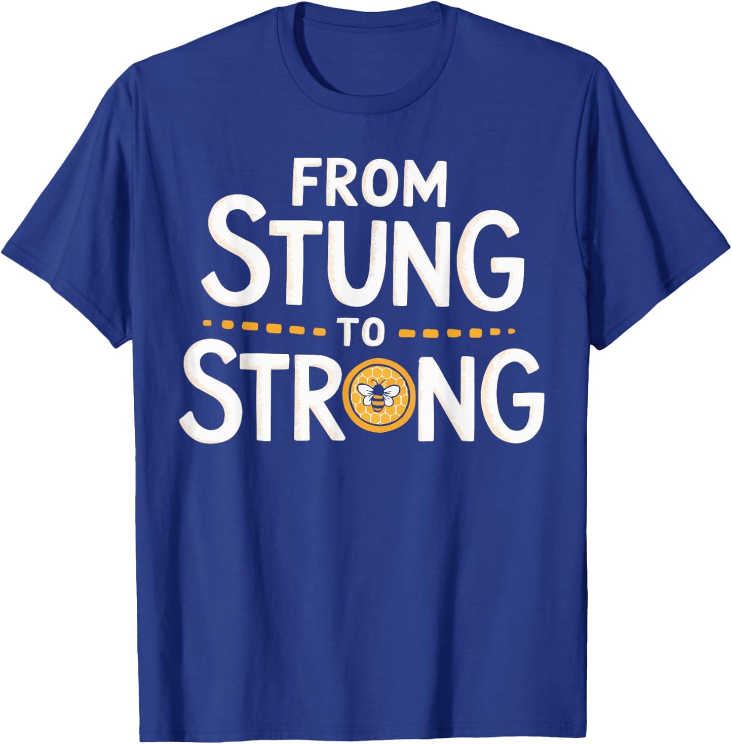Bee Sting Survivor Bee Sting Recovery Funny Bee Attack T-Shirt - T-Shirt | Royal
