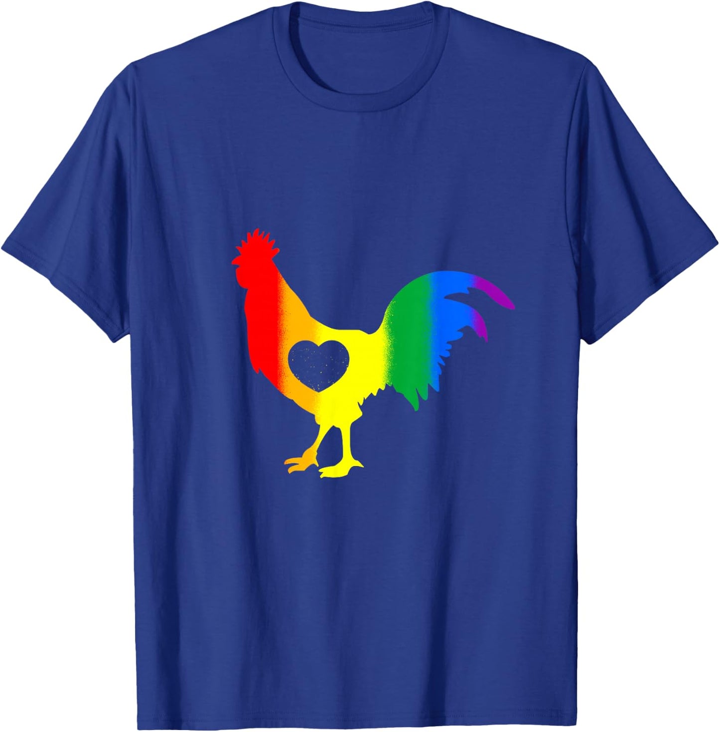 LGBTQ Rainbow Cock Gay Pride Month Ally Support Men Women T-Shirt - T-Shirt | Royal