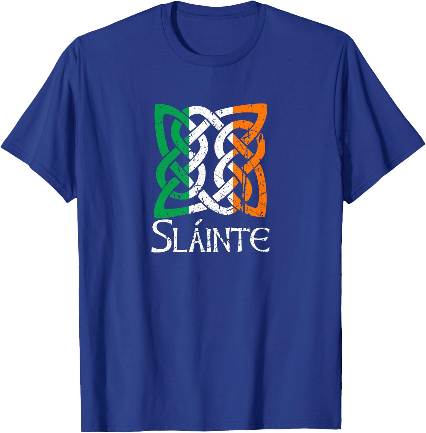 Saint Patrick's Day Irish Gaelic Slainte Women Men Adults T-Shirt - T-Shirt | Royal