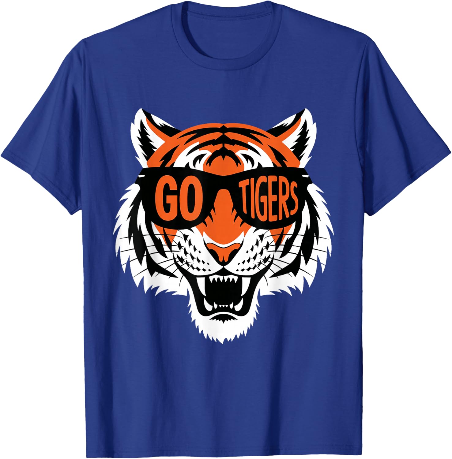 Retro Go Tigers Vintage Style Classic Gift Women Kid T-Shirt - T-Shirt | Royal