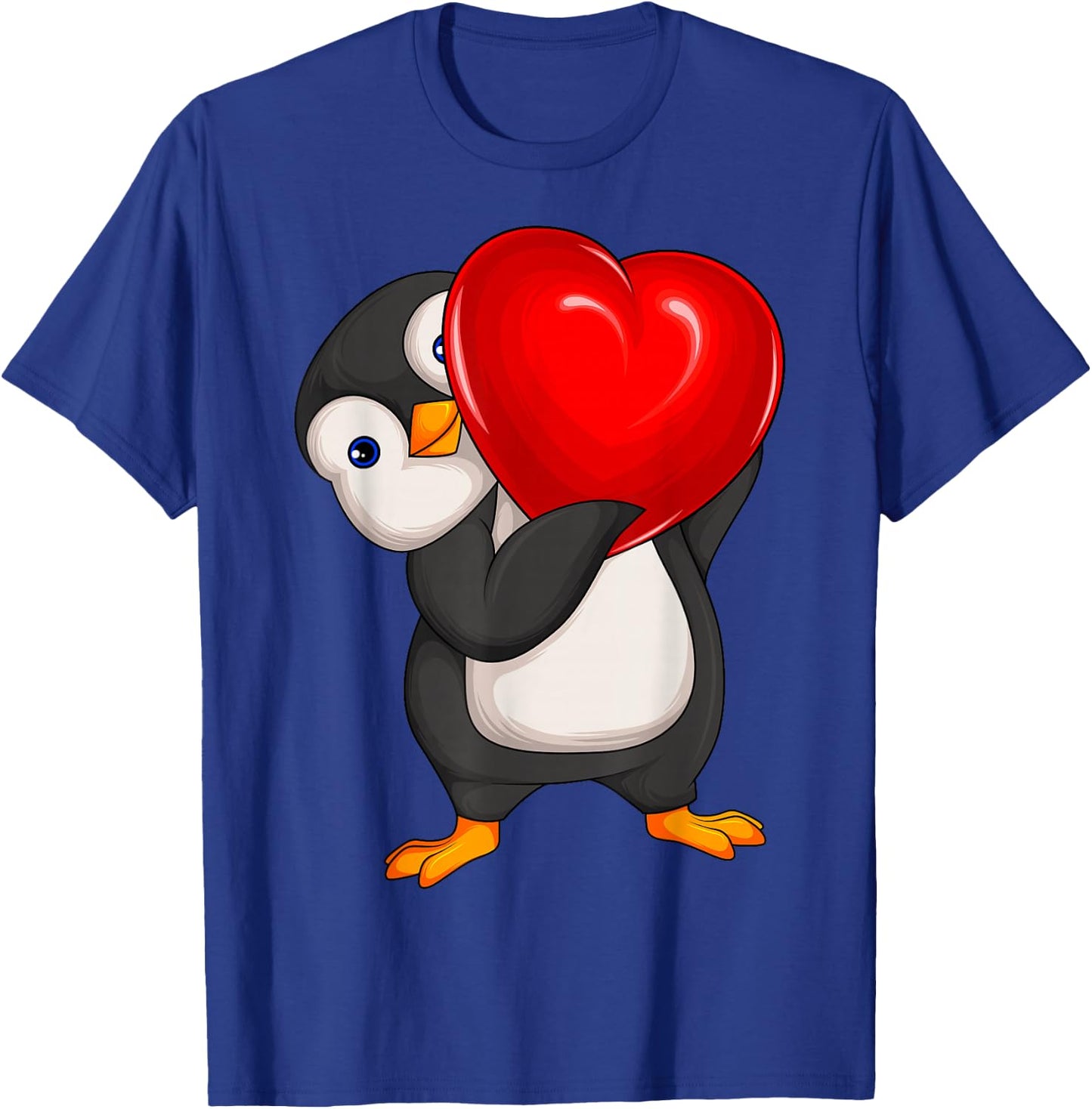 Penguin Women Girl Kids T-Shirt - T-Shirt | Royal