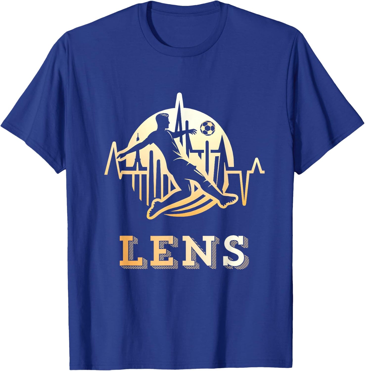 Lensois Football Lens Supporter Gift , Black, S T-Shirt - T-Shirt | Royal