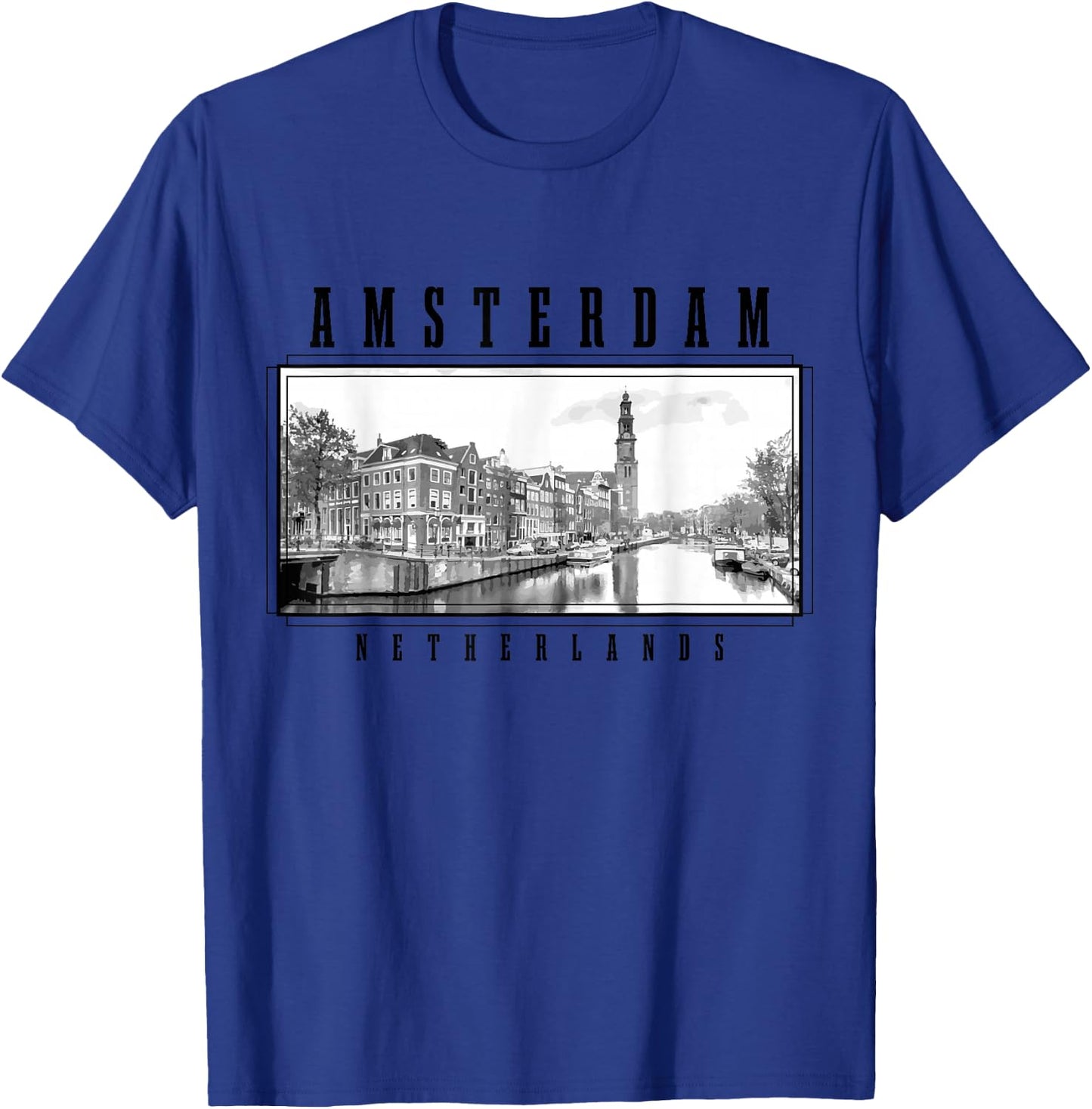 Amsterdam Netherlands Photo Vintage Amsterdam T-Shirt - T-Shirt | Royal