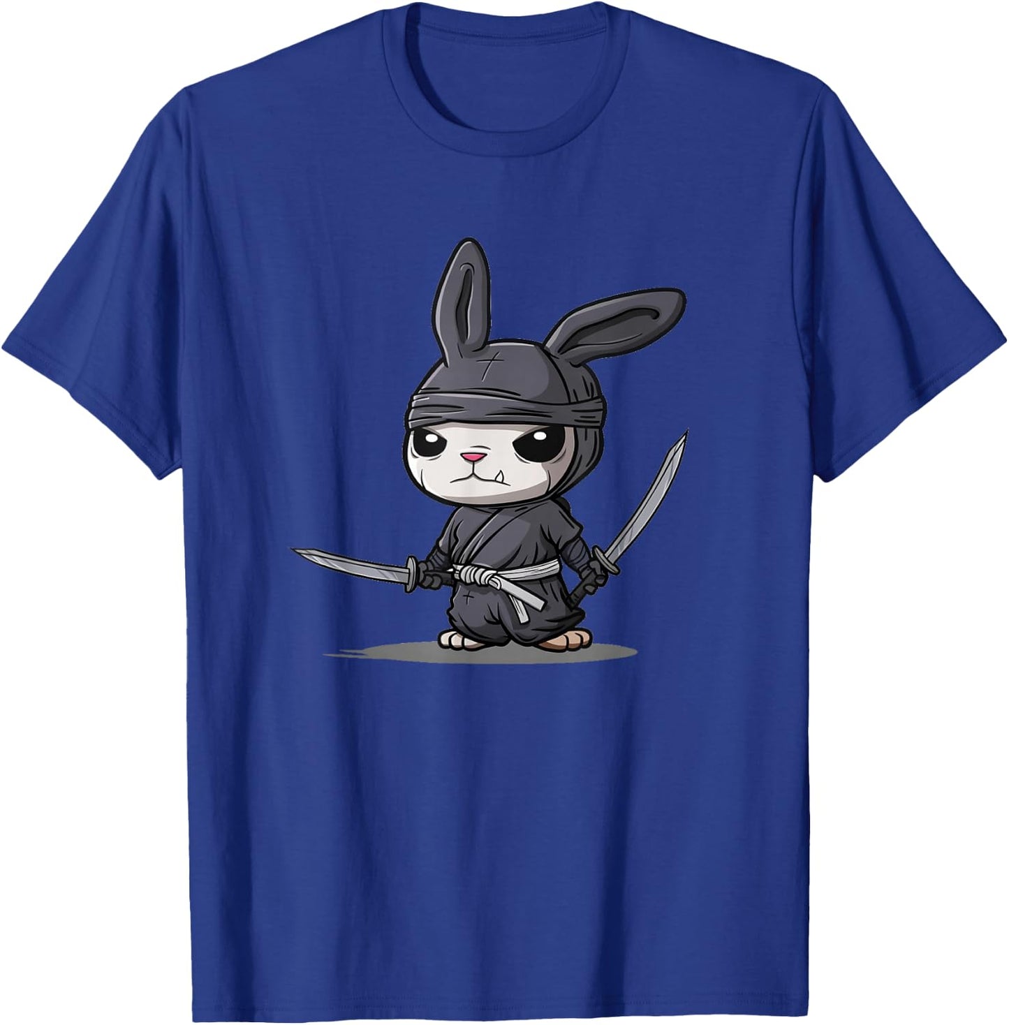 Pretty Ninja Bunny Graphic for a Cute and Cool Design T-Shirt - T-Shirt | Royal