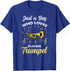 Just A Boy Who Loves Playing Trumpet T-Shirt - T-Shirt | Royal
