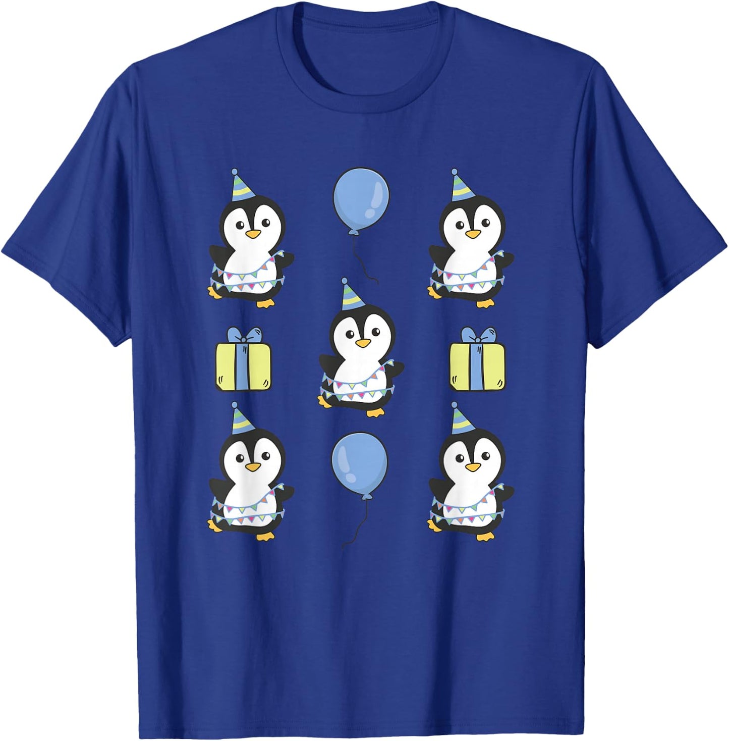 Birthday Penguin for Children a Birthday Penguin T-Shirt - T-Shirt | Royal