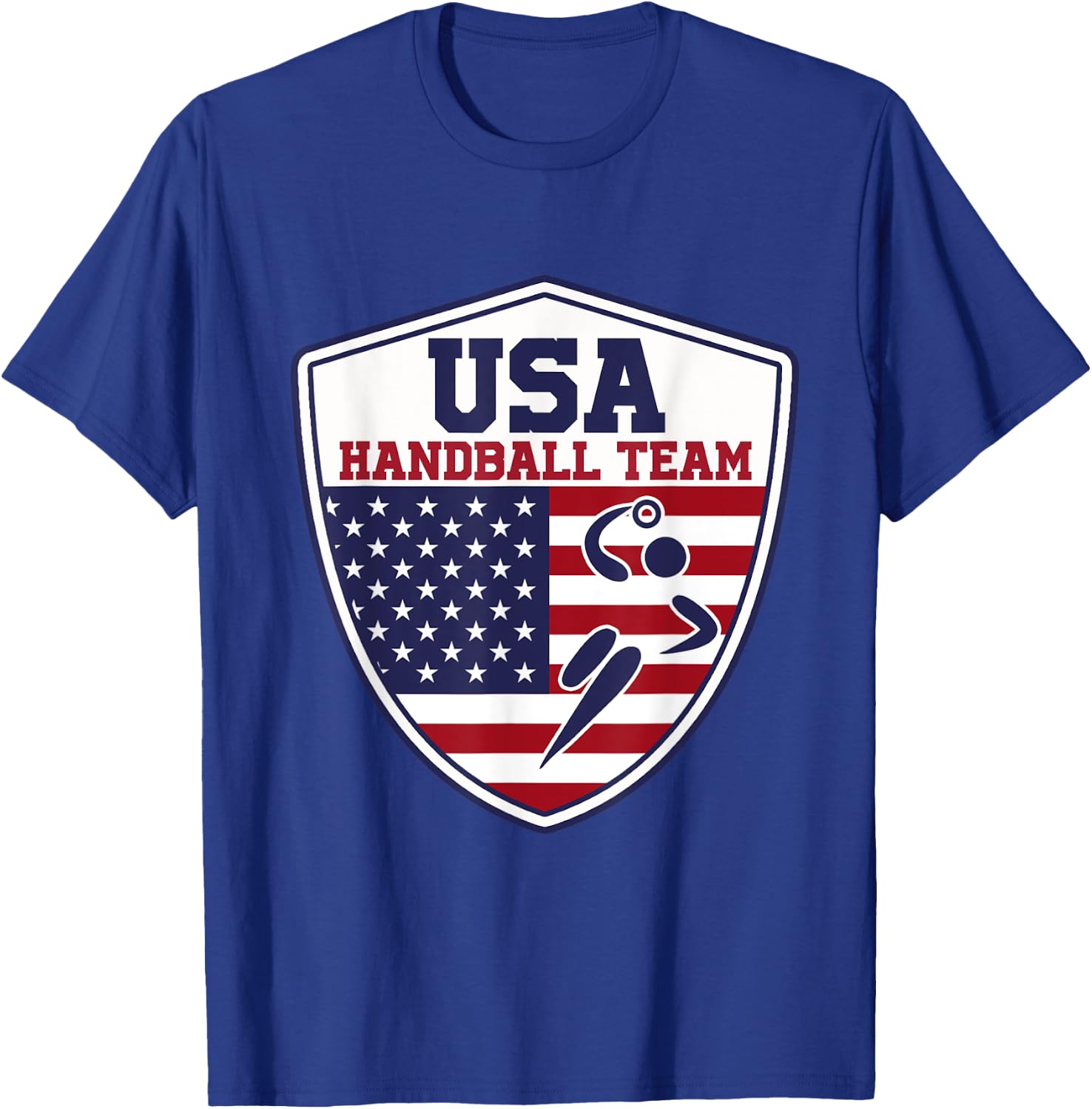 Handball Shirt for Sports Fans - USA Handball Team T-Shirt - T-Shirt | Royal