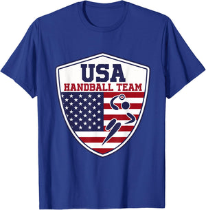 Handball Shirt for Sports Fans - USA Handball Team T-Shirt - T-Shirt | Royal