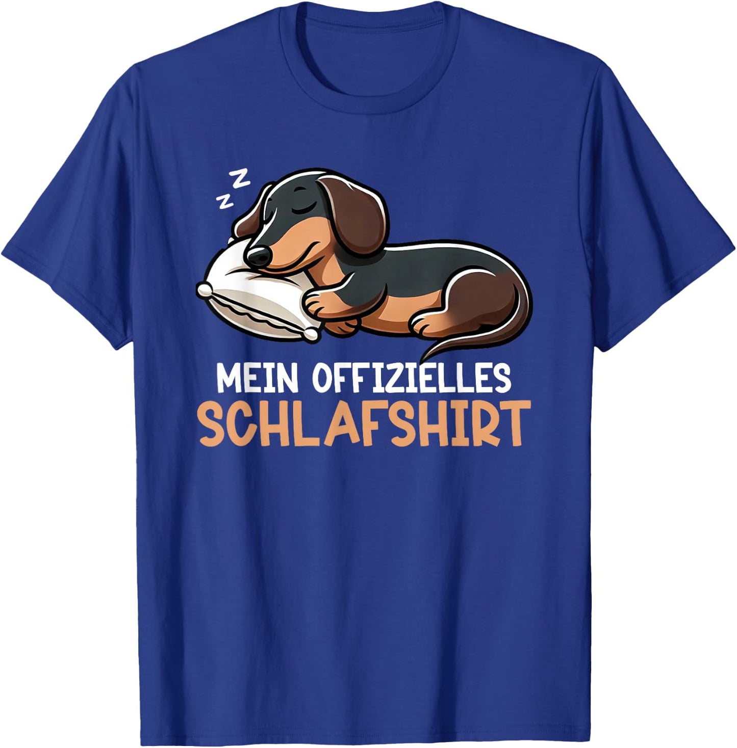 Official Dachshund Dog Sleep Shirt Funny Dachshund Dog , black T-Shirt - T-Shirt | Royal
