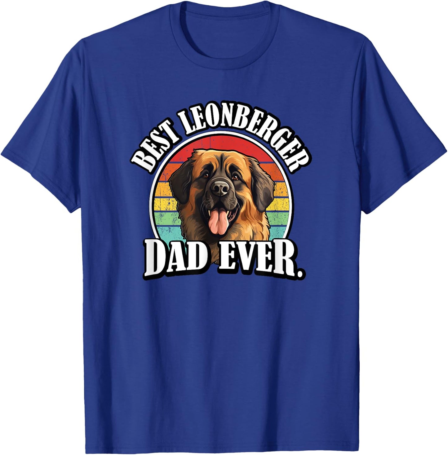 Funny Retro Vintage Best Leonberger Dad Lover T-Shirt - T-Shirt | Royal