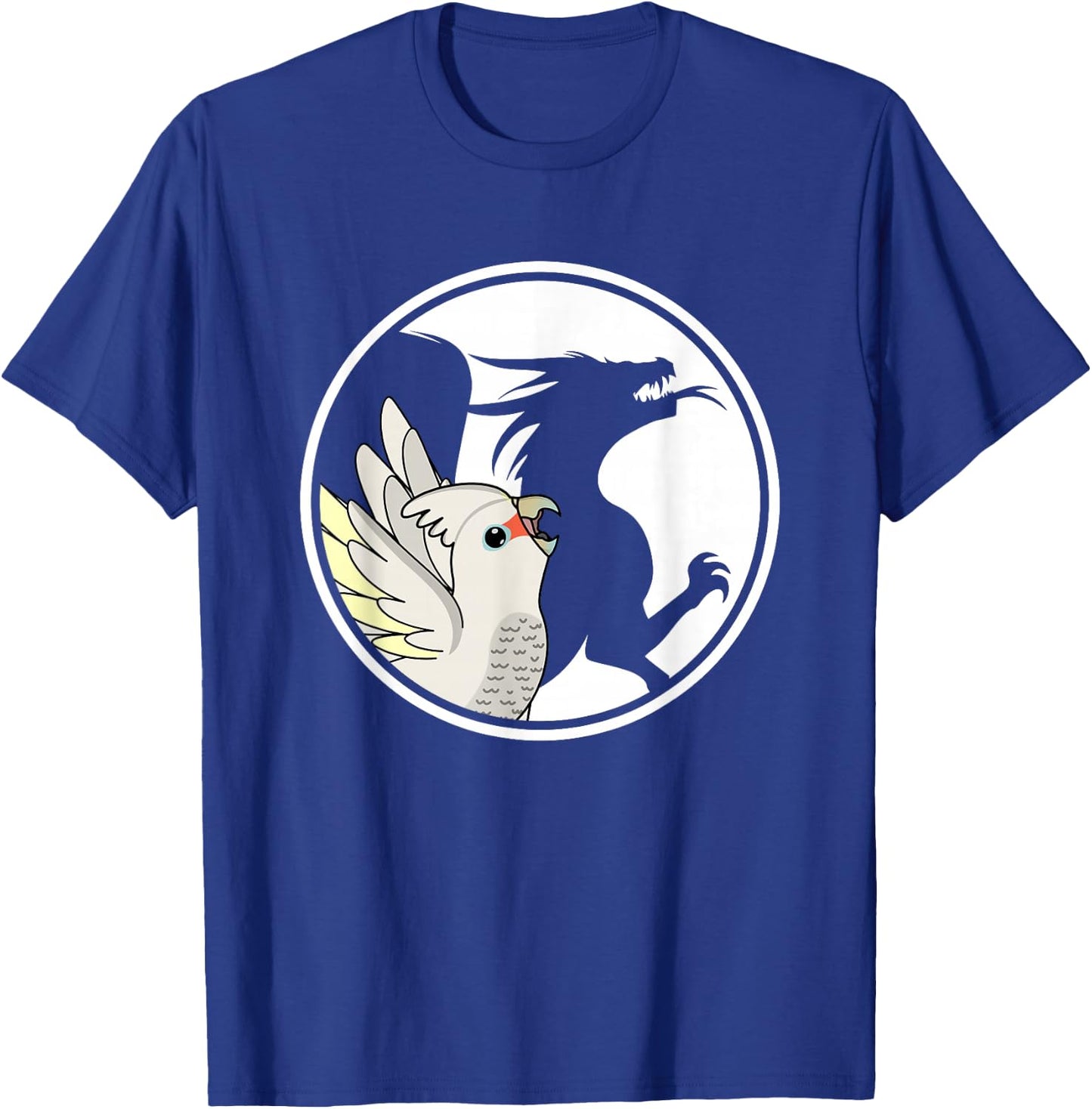 Parrot & Dragon Shadow I Goffins Cockatoo T-Shirt - T-Shirt | Royal