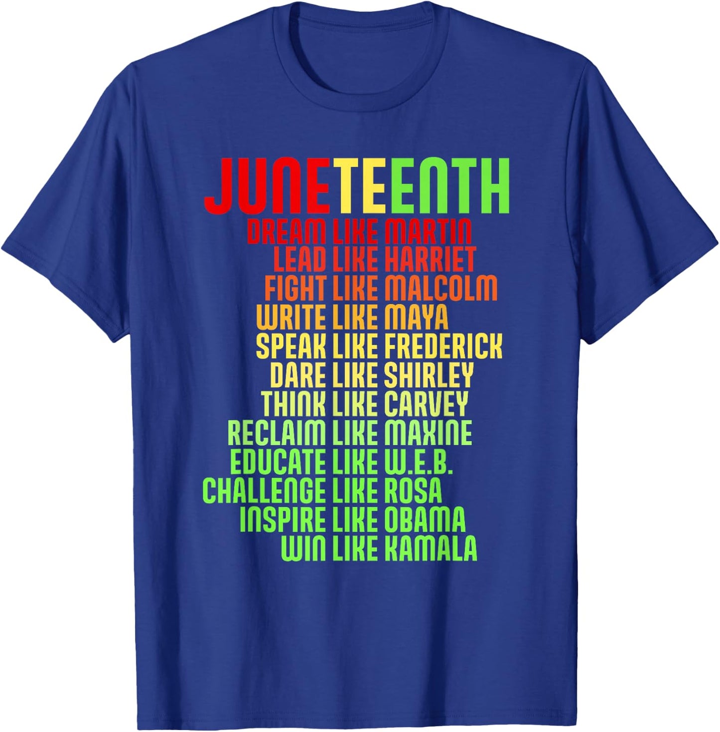 Juneteenth Dream Like Martin Black History African Leader T-Shirt - T-Shirt | Royal