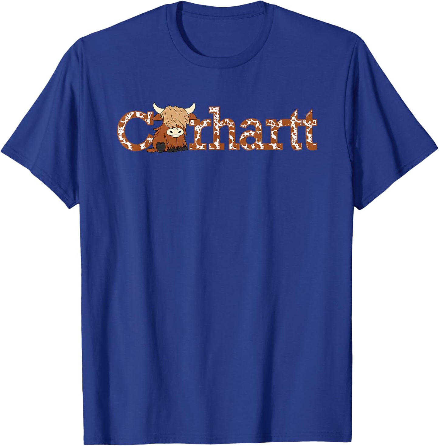 Highland Cow Highland Cow Cute Cow Funny Western T-Shirt - T-Shirt | Royal