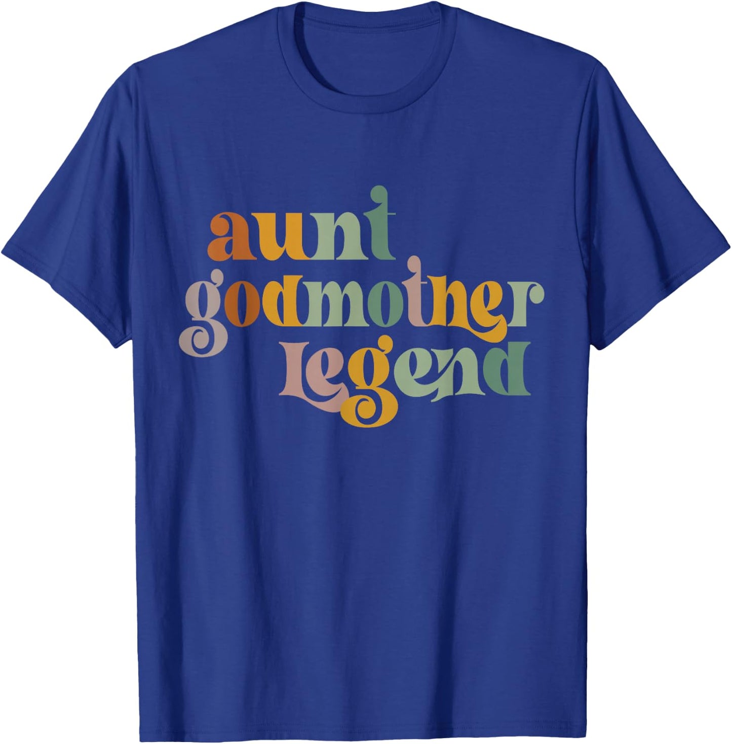 vintage groovy Aunt Godmother Legend T-Shirt - T-Shirt | Royal
