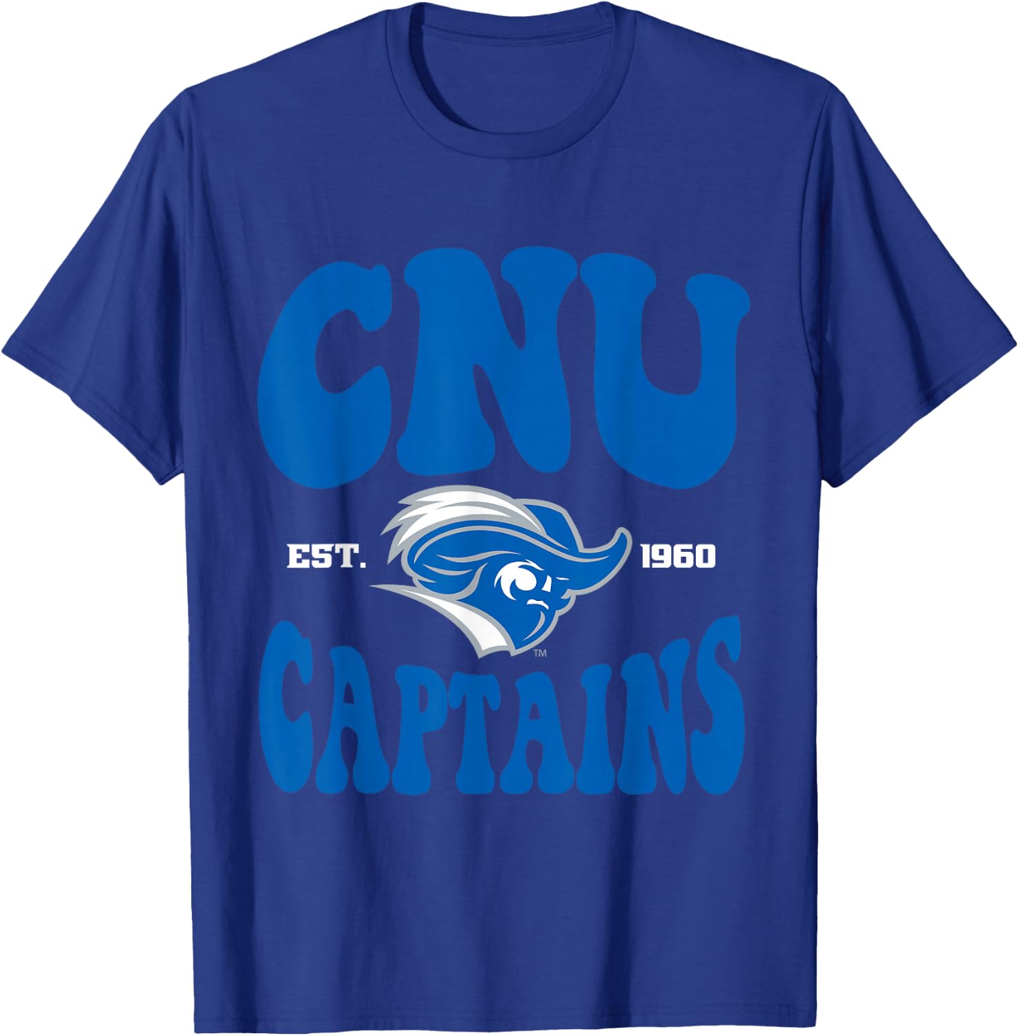 Christopher Newport Captains | Official NCAA | NCAFCNU04 T-Shirt - T-Shirt | Royal