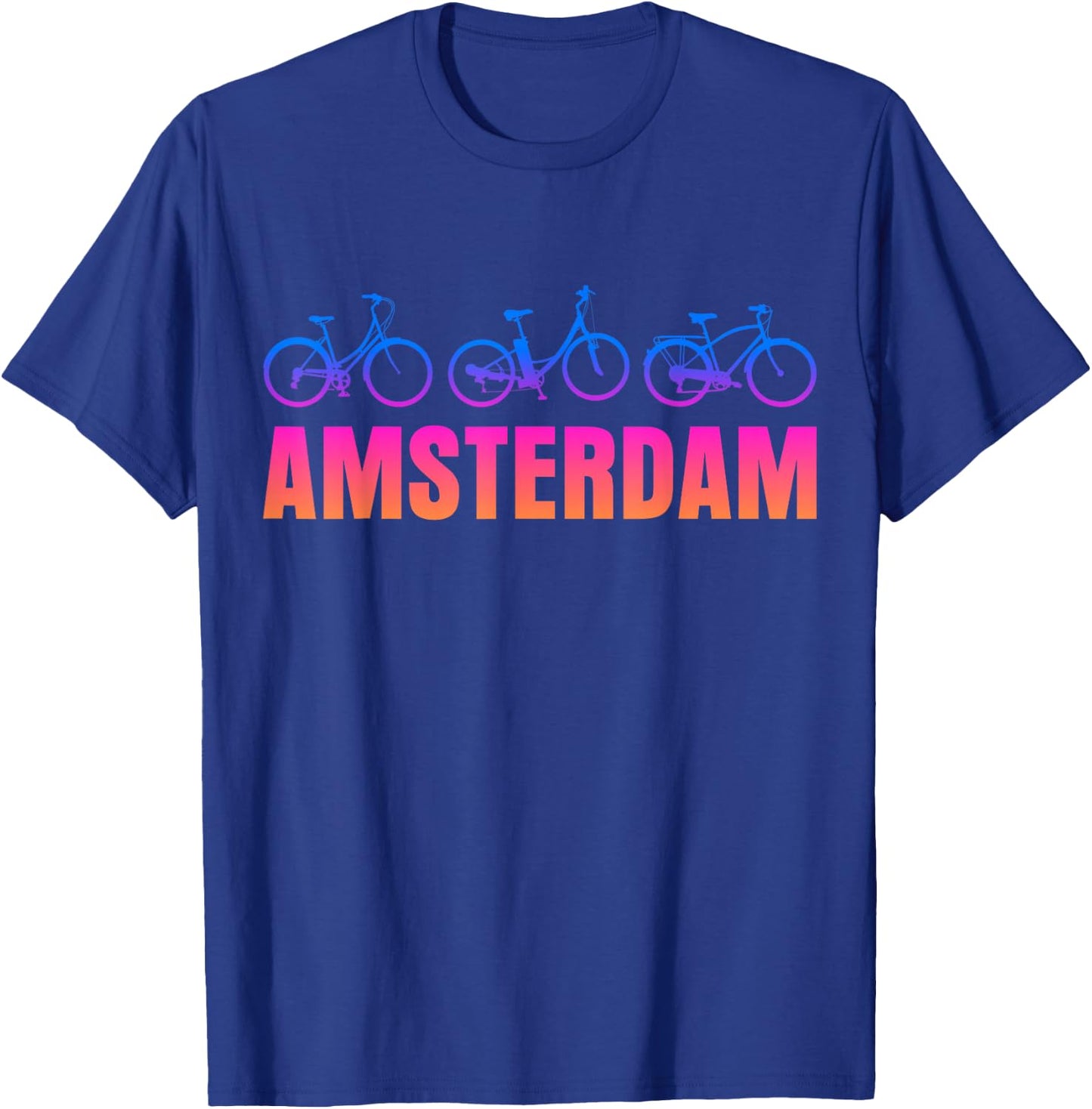 Amsterdam | Niederlande Holland | Fahrrad Fahrrad T-Shirt - T-Shirt | Royal