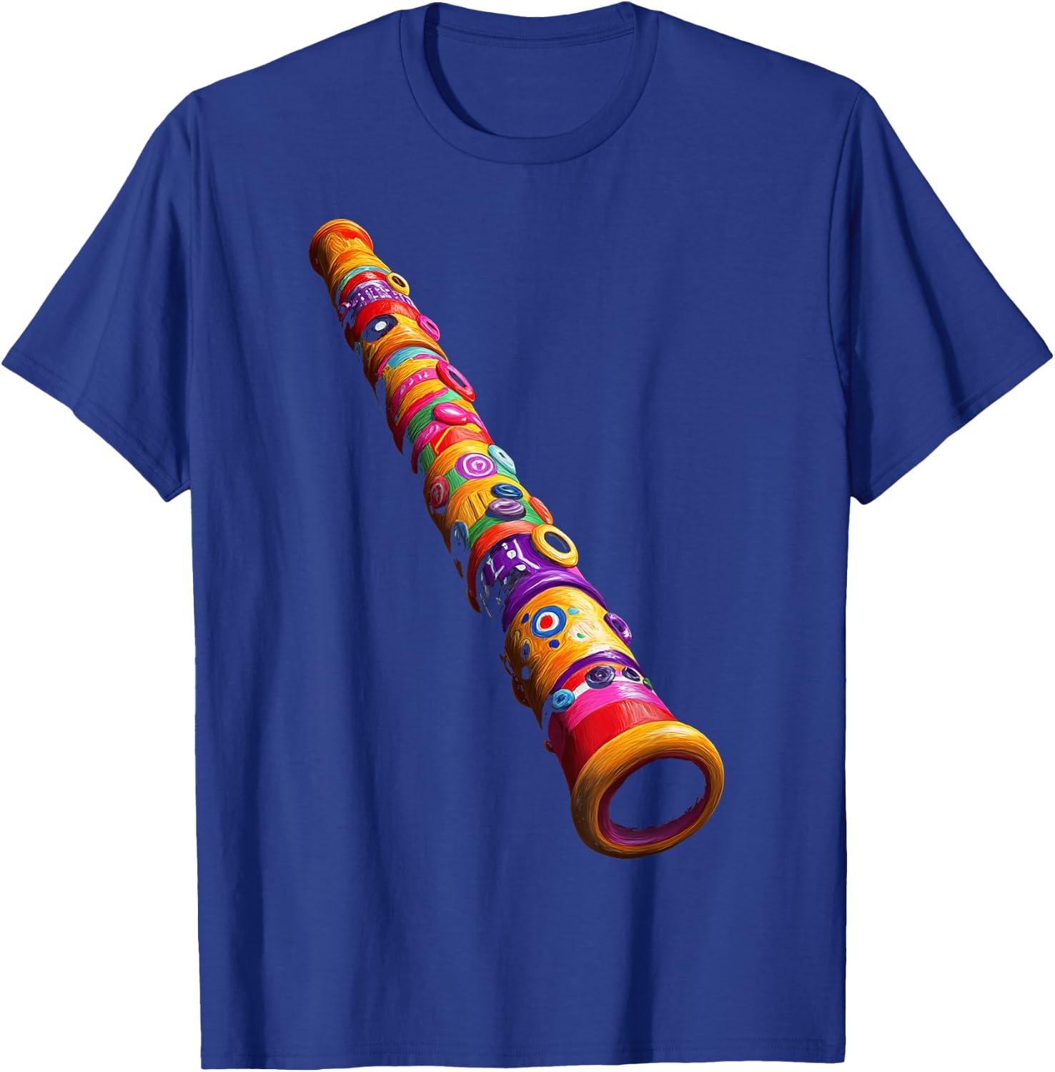 Recorder Music Instrument Motif Art Recorder T-Shirt - T-Shirt | Royal
