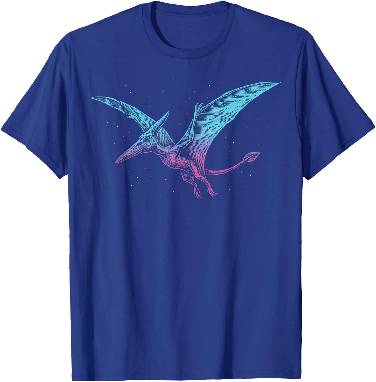 Pterodactyl Illustration T-Shirt - T-Shirt | Royal