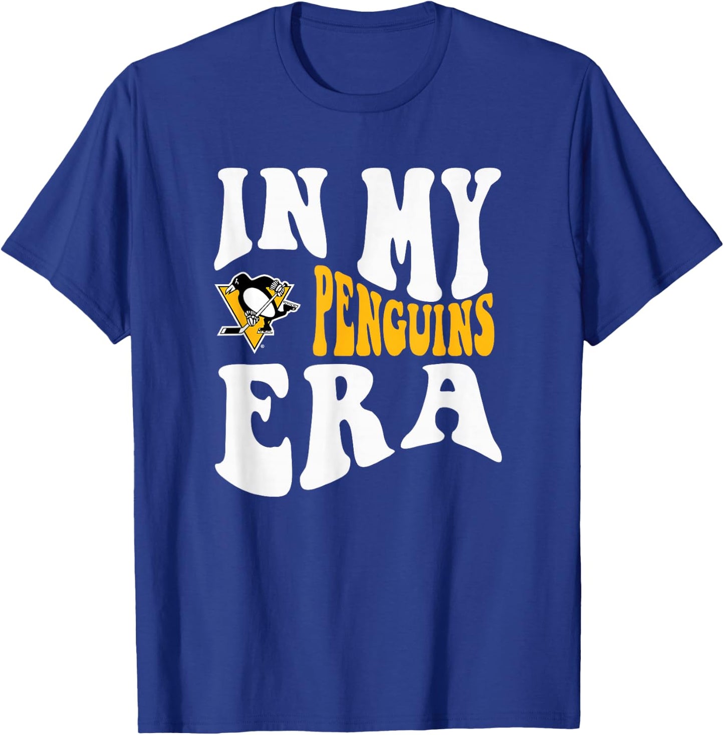 Pittsburgh Penguins Era Dark Heather Officially Licensed T-Shirt - T-Shirt | Royal