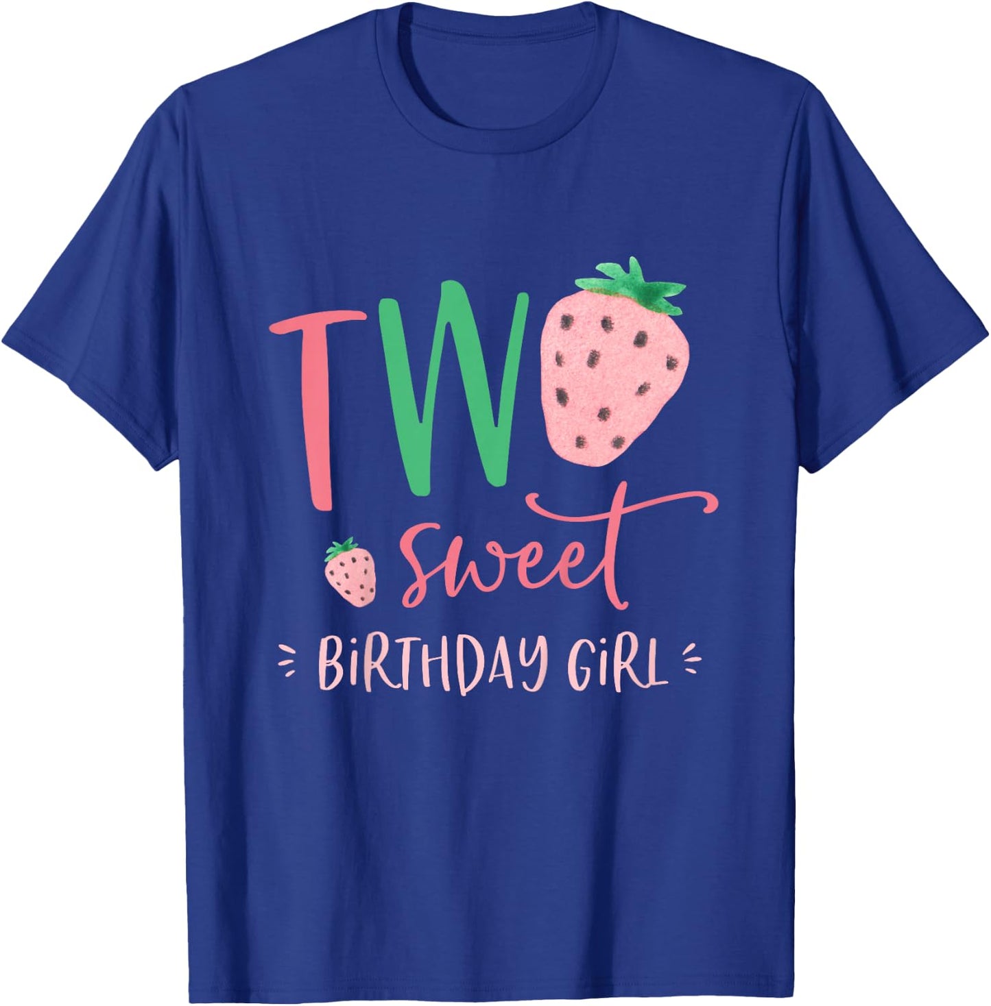 Zwei süße Geburtstagskinder Strawberry 2nd Second Bday Party T-Shirt - T-Shirt | Royal