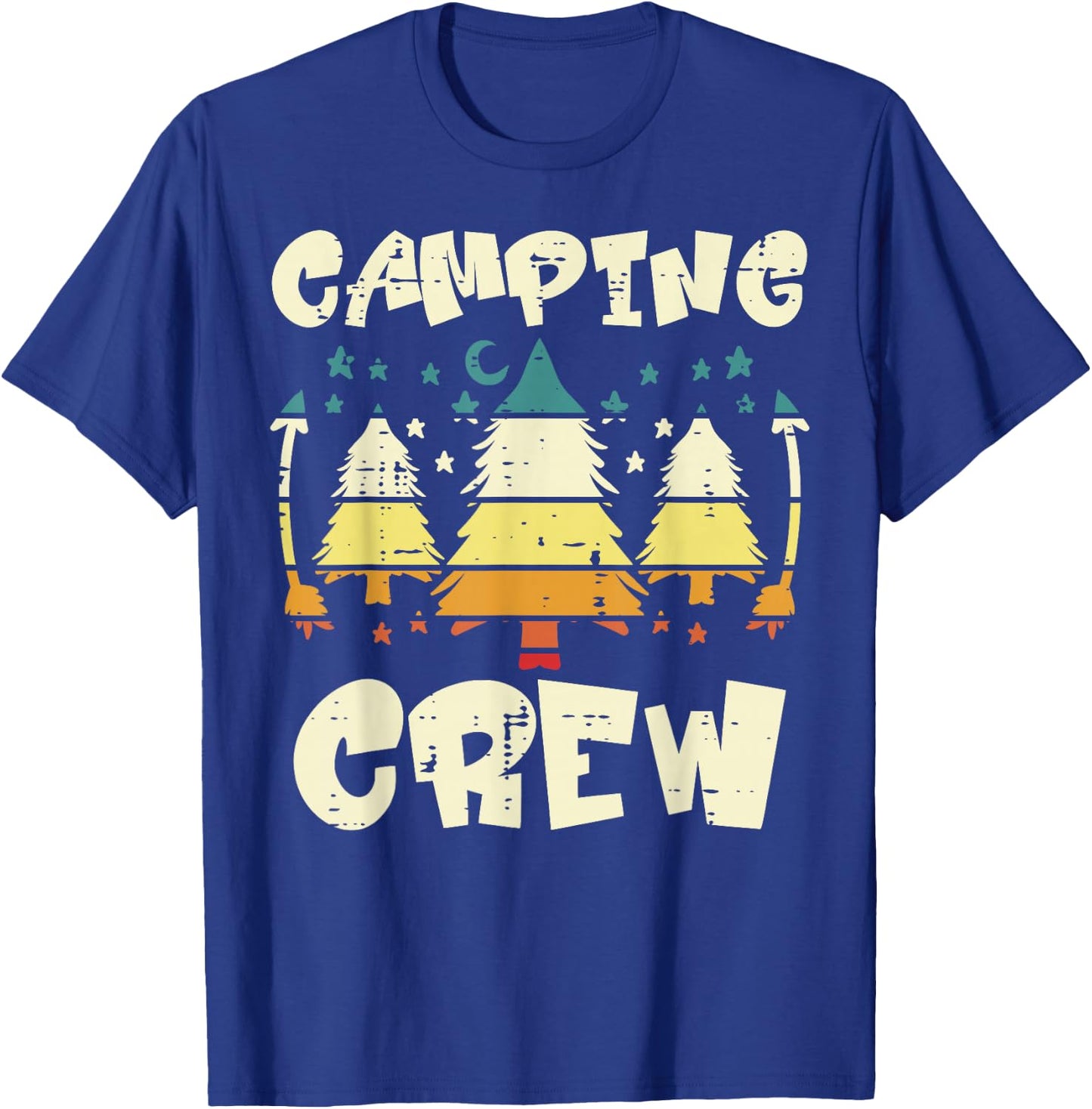 Camping Crew Family Camper Women Men Kids Girls Boys T-Shirt - T-Shirt | Royal