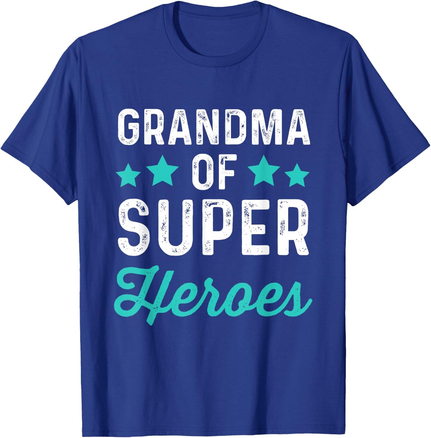 Grandma Super Heroes | Funny Superhero Grandmother Shirt T-Shirt - T-Shirt | Royal
