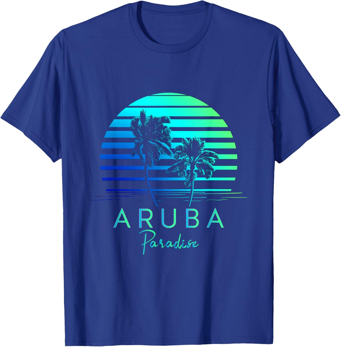 Vintage Aruba Beach Vibes Vacation Souvenir T-Shirt - T-Shirt | Royal