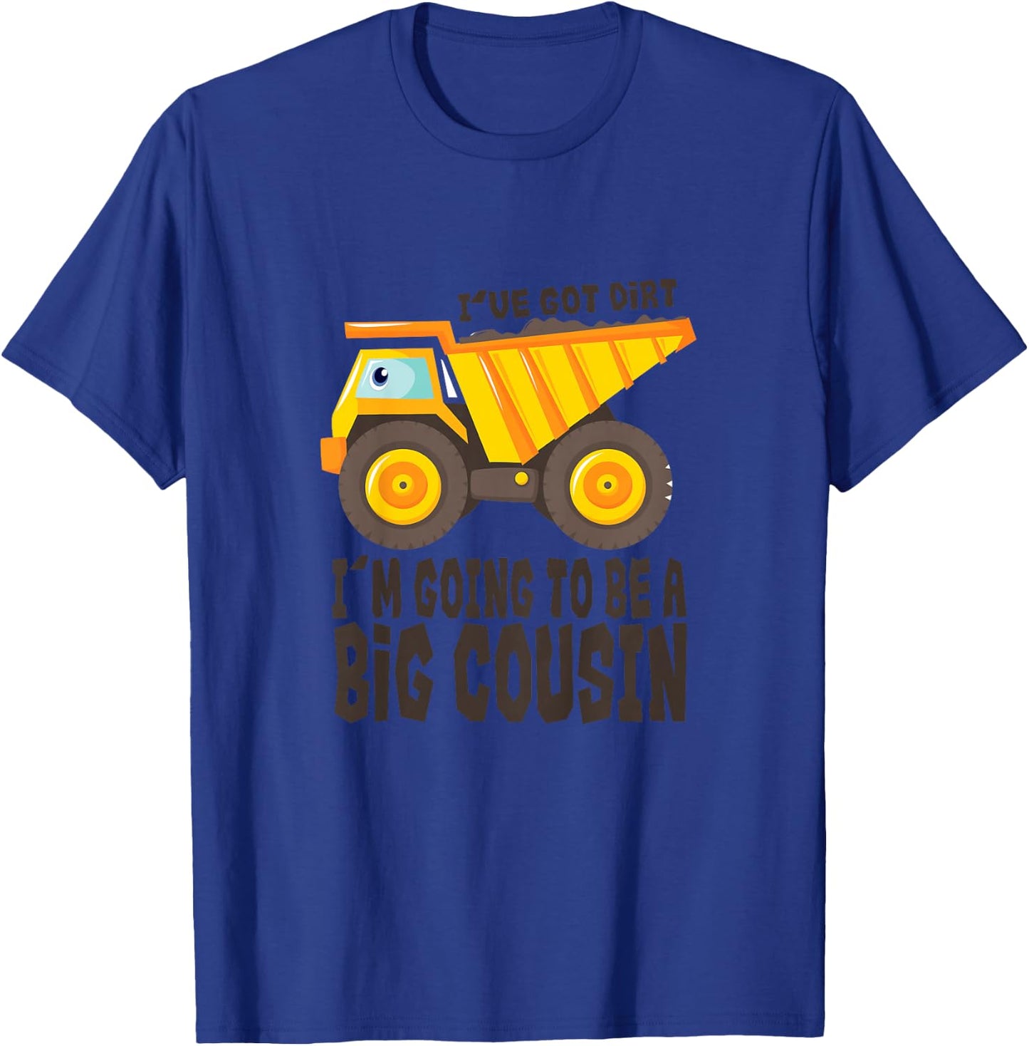 Big Cousin Shirt - Construction Dump Truck Gift T-Shirt - T-Shirt | Royal