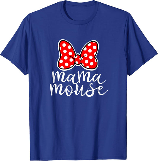 Women's Mum Mouse Family Holiday Mum Funny Mum Mouse , black T-Shirt - T-Shirt | Royal