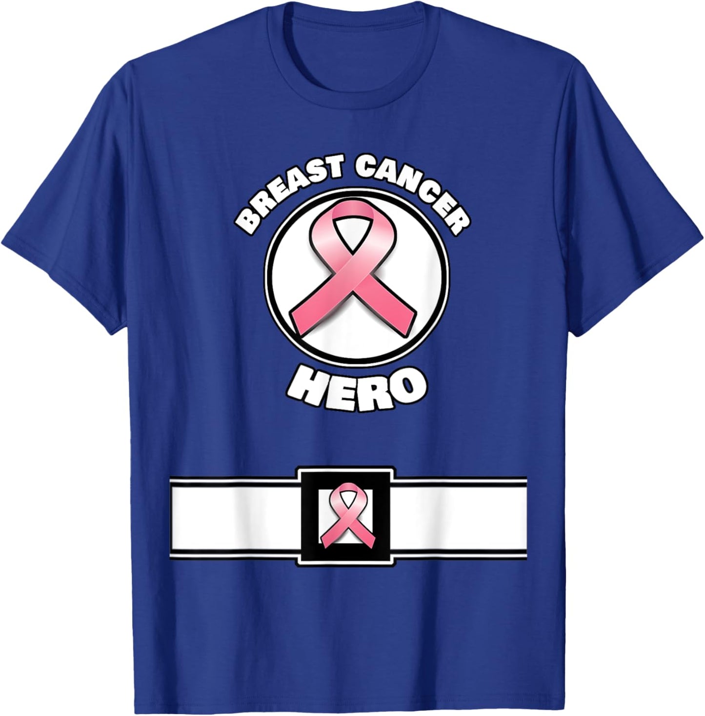 Super Breast Cancer Awareness Hero Costume T-Shirt - T-Shirt | Royal