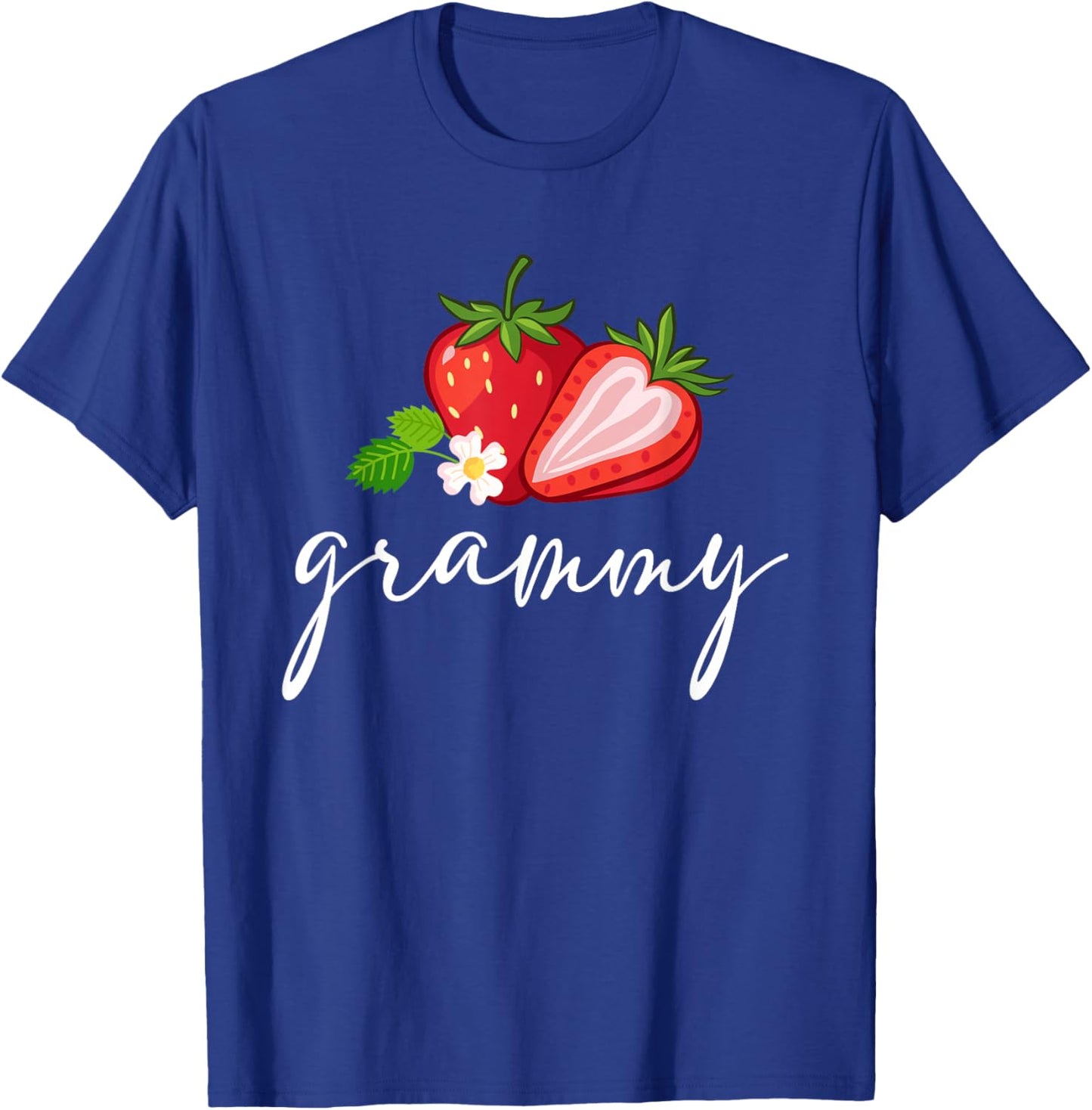 Strawberry Grammy First Birthday Family Funny Strawberry T-Shirt - T-Shirt | Royal