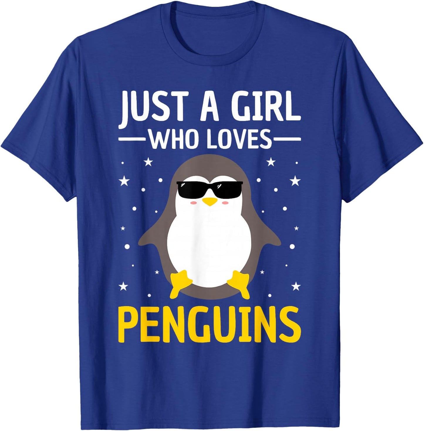 Penguin Lovers Just A Girl Who Loves Penguins Women Penguin T-Shirt - T-Shirt | Royal