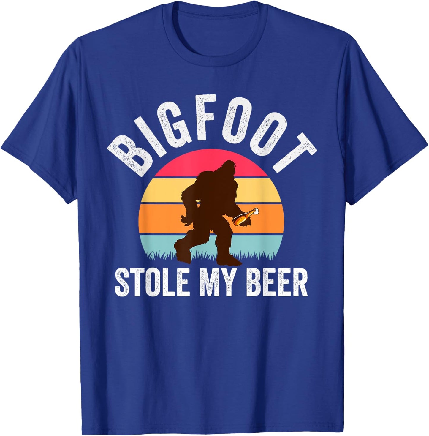 Bigfoot Stole My Beer Funny Yeti Yowi Sasquatch Drinking T-Shirt - T-Shirt | Royal