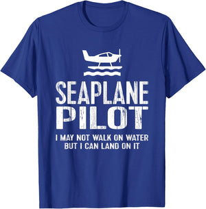 Seaplane Pilot - Can Land T-Shirt - T-Shirt | Royal