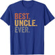 Best Uncle Ever Gifts From Niece Uncle Father's Day T-Shirt - T-Shirt | Royal