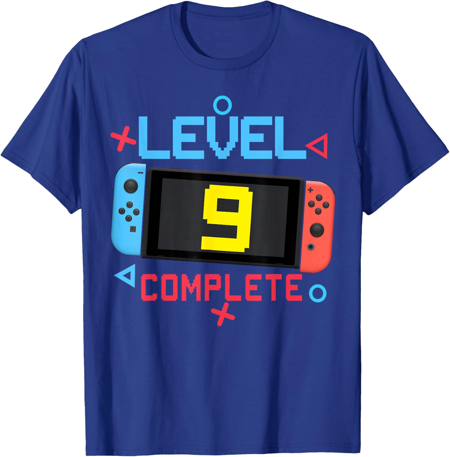 Level 9 Complete Boy 9 Years Old Bday 9th Birthday Gifts T-Shirt - T-Shirt | Royal
