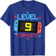 Level 9 Complete Boy 9 Years Old Bday 9th Birthday Gifts T-Shirt - T-Shirt | Royal