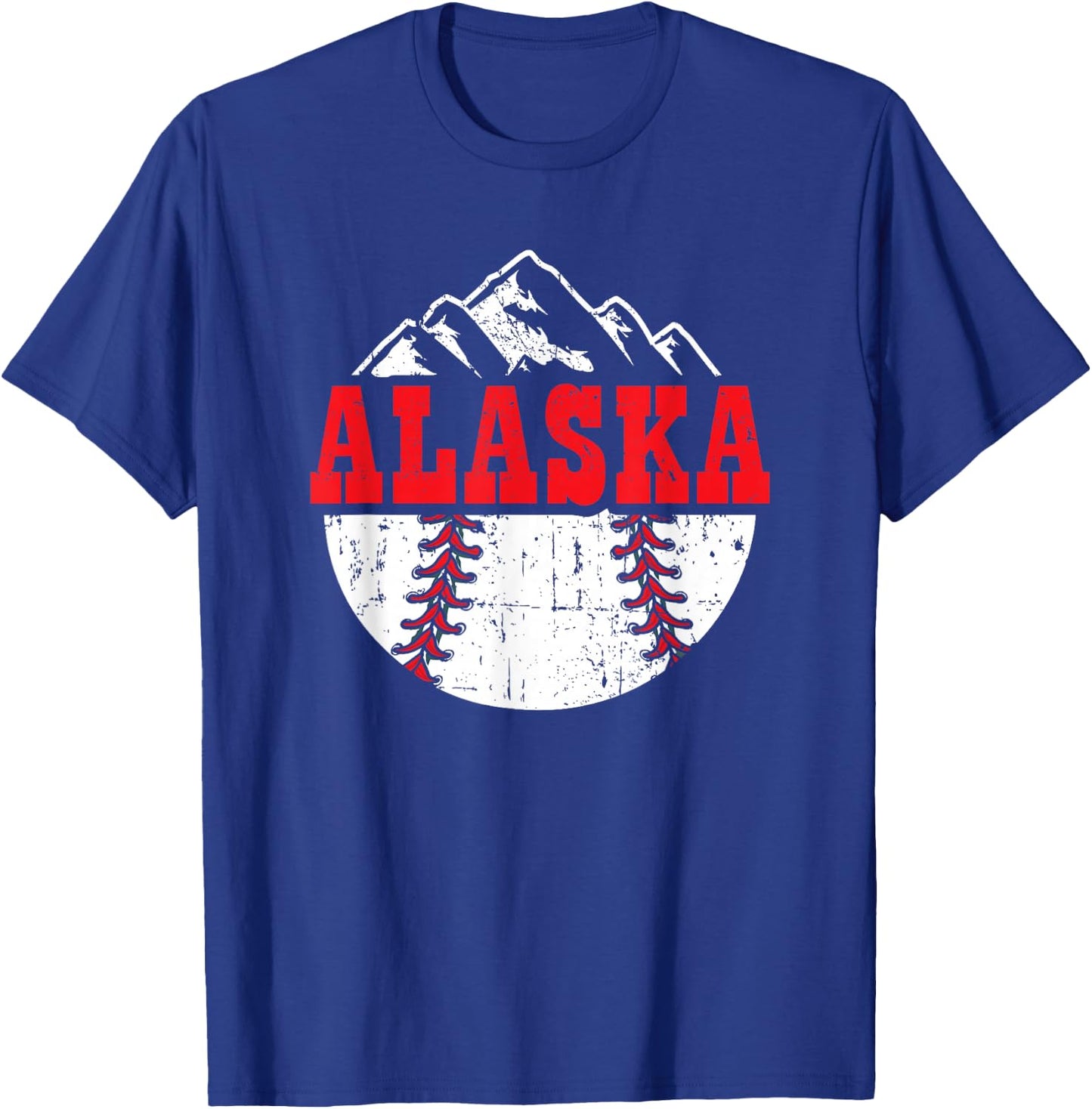 Alaska Baseball Team Player Gift | Alaskan, Softball, Sports T-Shirt - T-Shirt | Royal