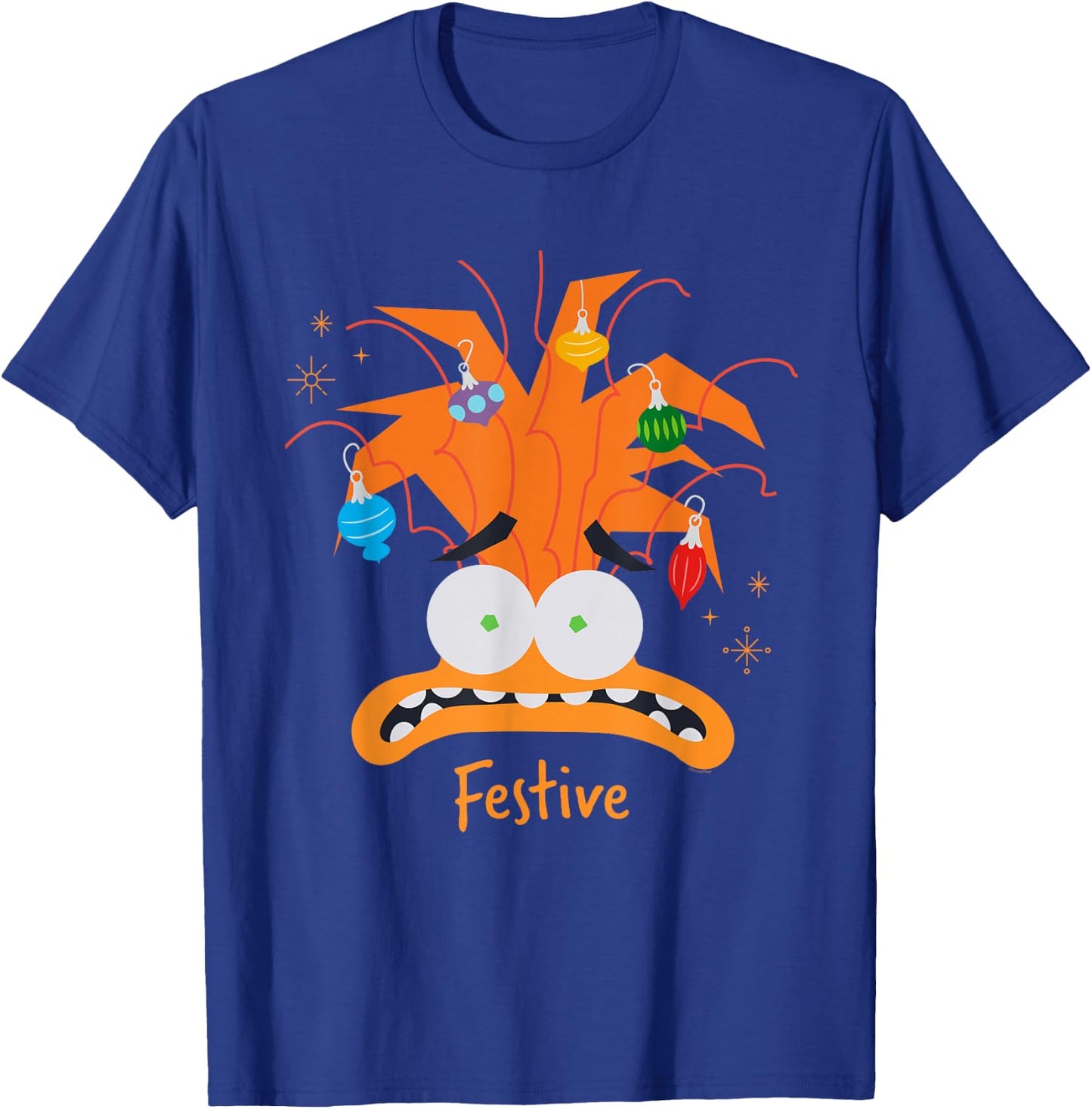 Disney and Pixar’s Inside Out 2 Anxiety Festive Christmas T-Shirt - T-Shirt | Royal