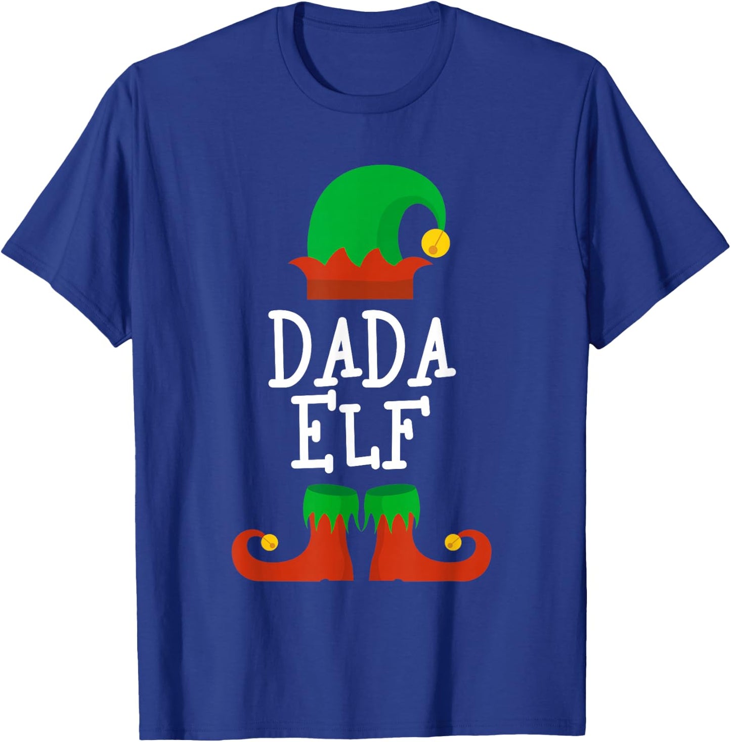 Family I'm The Dada Elf Christmas Matching Pajama Funny T-Shirt - T-Shirt | Royal